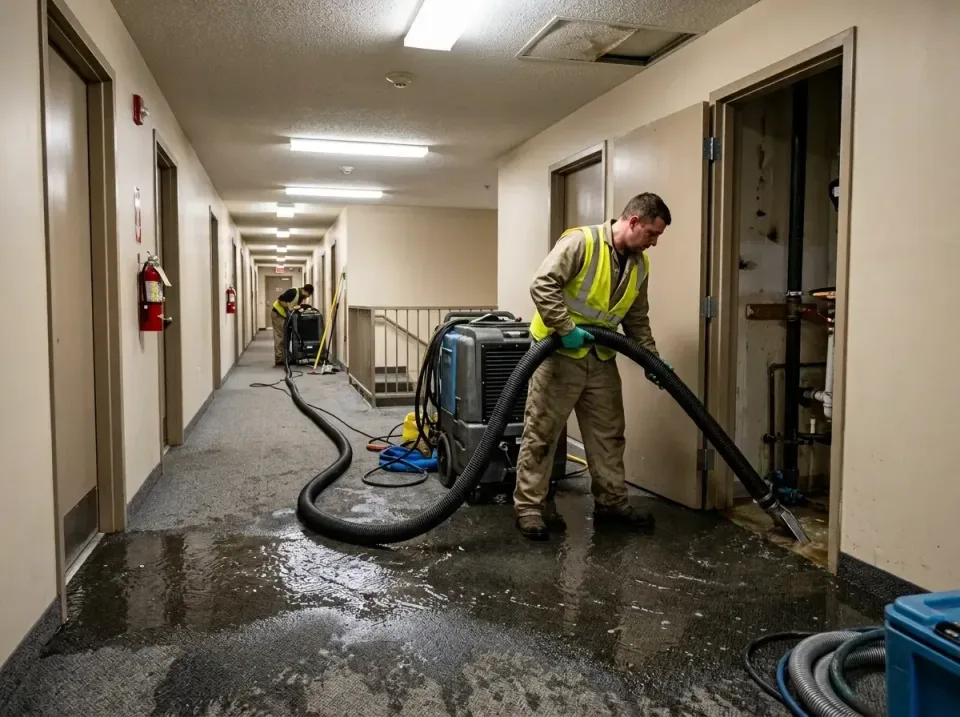 multi-unit-apartment-hallway-f-005 — frequently asked questions, Emergency Burst Pipe Water Extraction & Removal in Elm Grov…